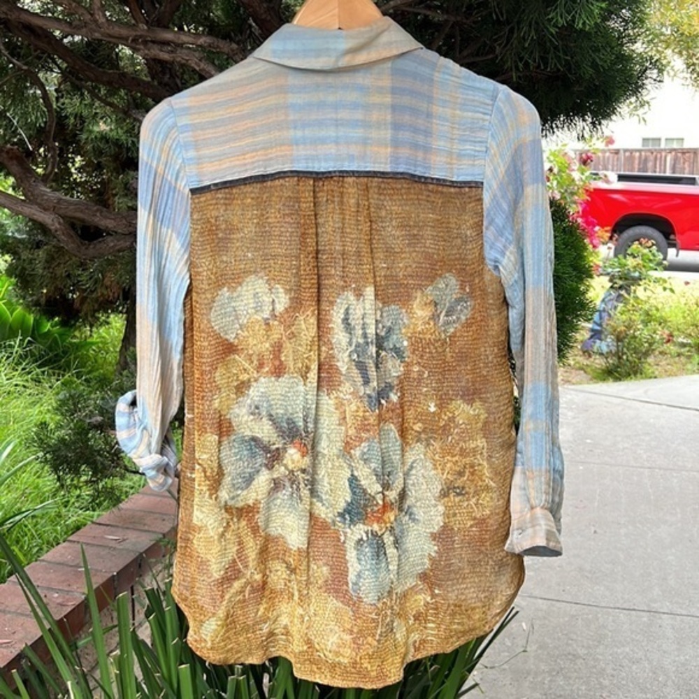 Soft Surroundings long sleeve light weight blouse PS‎ - Picture 4 of 14